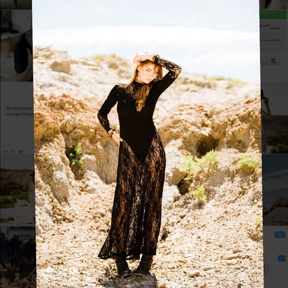 Lace Maxi Dress (F21)